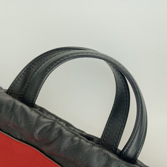 Gucci Backpack Daypack Print Drawstring Ring Hibisca Scuffed Leather